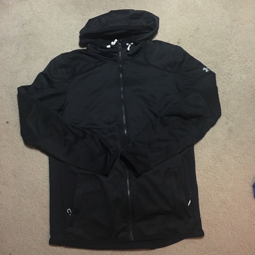Black under armor zip up jacket